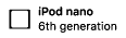 iPod nano (6th generation)