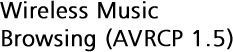 Wireless Music Browsing (AVRCP 1.5)