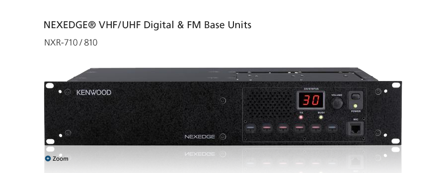 NEXEDGE® VHF/UHF Digital & FM Base Units NXR-710/810